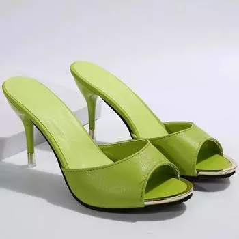 Модные туфли с открытым носком Fish Mouth для женщин 2024 Летние новые женские туфли на высоком каблуке Сексуальные туфли на шпильках Zapatos 34