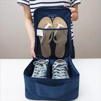 Модные удобные сумки для обуви для путешествий синий