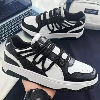 Модные удобные весенние туфли с толстой подошвой, мужские повседневные кроссовки с низким верхом, Hundred Shoes 39