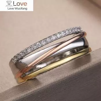 Модные украшения для женщин, необычные аксессуары для пальцев в виде креста, высококачественные кольца для помолвки и свадьбы 6