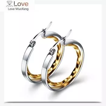 Модные украшения Взрывобезопасные гипоаллергенные серьги из нержавеющей стали Кристалл от Austrian Fit Women и женское