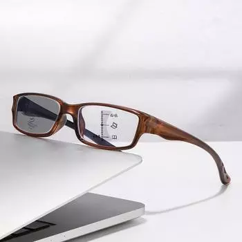 Модные ультралегкие фотохромные мультифокальные очки для пресбиопии, спортивные, для улицы, универсальные очки с защитой от синего света, диоптрии до +4.0 0