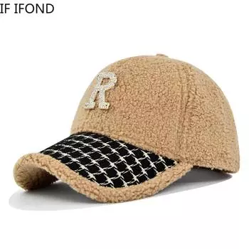 Модные уличные бейсболки для женщин, зимние теплые шерстяные шапки Тедди, уличная ветрозащитная кепка для лица, Casquette Femme 56-60CM