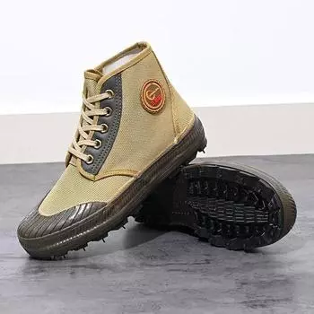 Модные уличные ботинки Shell Head Wrapped Outdoor, рабочие ботинки с защитой от столкновений, туфли с большим носком, мотоциклетные ботинки, повседневная модная обувь 37 бежевый