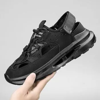 Модные уличные дышащие сандалии, летняя мужская новая повседневная мужская обувь 39