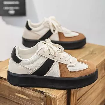 Модные уличные винтажные кроссовки для мужчин, модные удобные замшевые туфли на платформе для скейтборда, трендовая повседневная спортивная обувь для мужчин 39