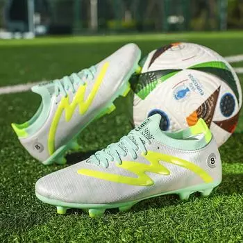 Модные унисекс футбольные бутсы футбольные ботильоны молодежные тренировочные кроссовки обувь для спорта на открытом воздухе большие размеры 32-45 32 белый