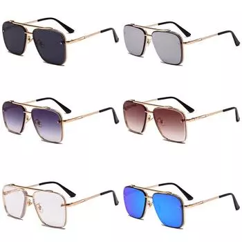 Модные унисекс-очки унисекс, новые модные очки Oculos 2022 года, солнцезащитные очки-пилоты с градиентными очками, винтажные крутые женские солнцезащитные очки для вождения в стиле панк для мужчин кофейный