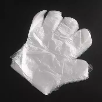 Модные унисекс популярные рекламные кухонные принадлежности 100 шт./компл. одноразовые перчатки для готовки красота пластиковые столовые прозрачные экологически чистые чистящие 10pcs(5 pairs)