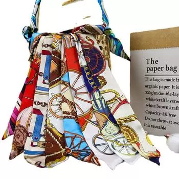 Модные унисекс-резинки для волос для девочек на весну и лето 4 см*85 см, маленькие шарфы из лент, тонкие узкие длинные шелковые шарфы S28