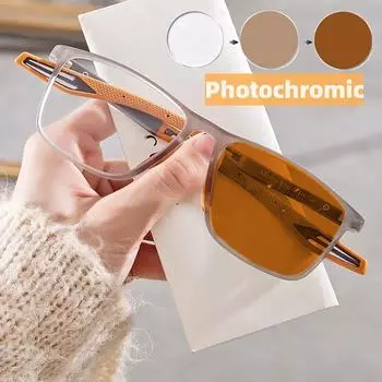 Модные унисекс умные фотохромные очки ретро сверхлегкие уличные солнцезащитные очки с защитой от ультрафиолета винтажные очки для ближнего зрения для женщин и мужчин 0