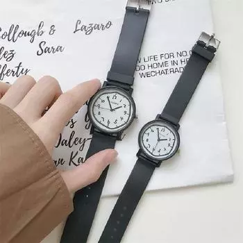 Модные унисекс женские повседневные роскошные женские большие часы для осмотра с ремешком из искусственной кожи, мужские часы, спортивные женские наручные часы для осмотра, пара Small белый