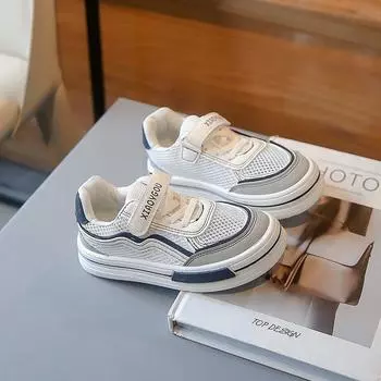 Модные универсальные детские школьные туфли для сноуборда Новые сетчатые дышащие кроссовки для мальчиков Обувь для девочек с ажурной сеткой 26 inner length 16.6 cm