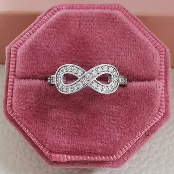 Модные универсальные кольца из стерлингового серебра 925 пробы в европейском и американском стиле, популярные женские кольца 10