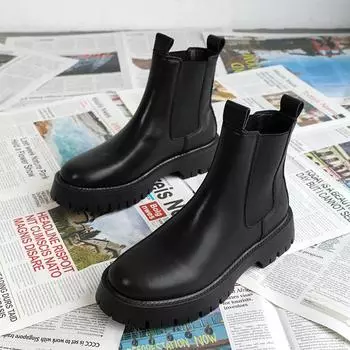 Модные универсальные мужские мотоциклетные ботинки, уличные кожаные мужские туфли без застежек с высоким верхом 2024 года, роскошные брендовые мужские зимние плюшевые ботинки для снега 38