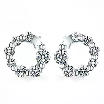 Модные универсальные серьги «Счастливая звезда» Женская мода Элегантные серьги для вечеринок Подарки для подруг Copper