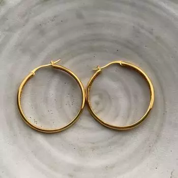 Модные универсальные стильные серьги Circle Simple Temperament, универсальные серьги Premium Sense Simple Retro