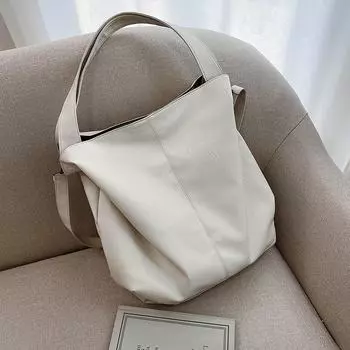 Модные универсальные сумки через плечо на одно плечо для женщин из Европы и Америки 2024 года — must-have для мам 33*14*41 покинуть белый