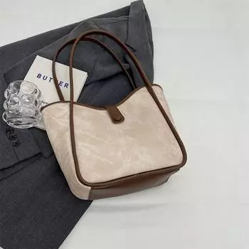 Модные универсальные сумки для отдыха для женщин, популярная сумка через плечо из искусственной кожи с текстурой, женские сумки-тоут большой вместимости для поездок на работу (20cm<Max Length<30cm)