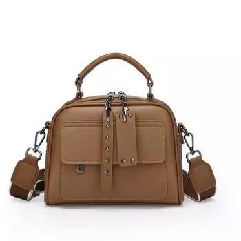 Модные универсальные высококачественные женские сумки Многослойные практичные нишевые дизайнерские женские сумки чёрный