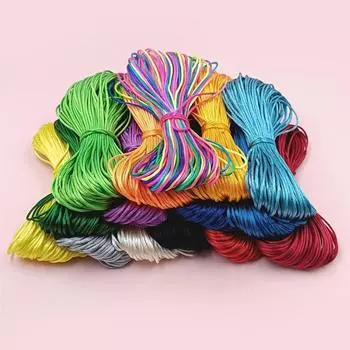 Модные ювелирные аксессуары Шнур макраме Китайский узел Бисероплетение Нейлоновый шнур Шамбала Нить Браслет Плетеная нить Новая нить