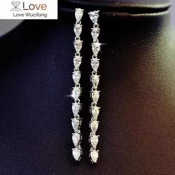 Модные ювелирные изделия 925 Серебряные серьги с кисточками и опалом Женские хрустальные женские рождественские подарки