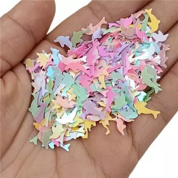 Модные ювелирные изделия, аксессуары, милый чехол для телефона из ПВХ с животными, стакан для воды, 1500 шт., сделай сам, материал, фантомный цвет, декоративные нашивки в виде дельфинов, аксессуары разноцветный