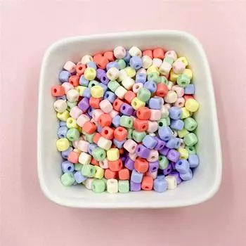 Модные ювелирные изделия аксессуары ручной работы бисерные аксессуары 200 шт 4 мм свободные бусины акриловые квадратные для браслета ожерелья своими руками about 4mm