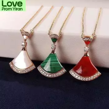 Модные ювелирные изделия бренда Мужские и женские ожерелья Bv для влюбленных Рождественские подарки красный