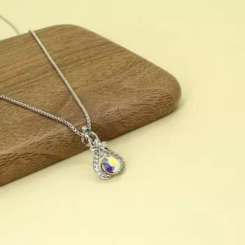 Модные ювелирные изделия Цветочные подвески Ожерелье Женское Заявление Кристалл Цветы Шарм Чокер Толстый свитер Цепь для Женщины Подарок 38cm