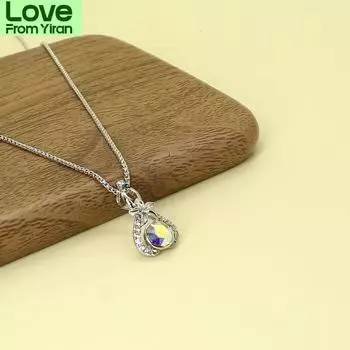 Модные ювелирные изделия Цветочные подвески Ожерелье Женское Заявление Кристалл Цветы Шарм Чокер Толстый свитер Цепь Для Женщин Подарок 38cm