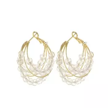 Модные ювелирные изделия из медного циркона для женщин золотой