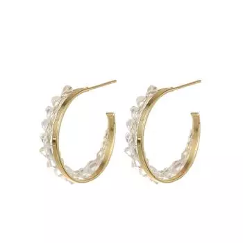 Модные ювелирные изделия из медного циркона для женщин Gold 1