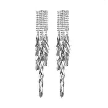 Модные ювелирные изделия из медного циркона для женщин серебряный