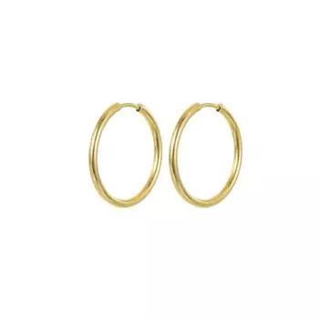 Модные ювелирные изделия из нержавеющей стали круглые серьги для женщин Big