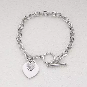 Модные ювелирные изделия из нержавеющей стали Love, персонализированные браслеты из титановой стали с пряжкой Ot