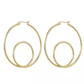 Модные ювелирные изделия из нержавеющей стали персиковое сердце серьги для женщин Heart