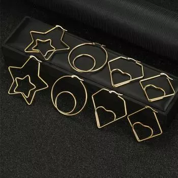 Модные ювелирные изделия из нержавеющей стали персиковое сердце серьги для женщин Heart