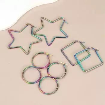 Модные ювелирные изделия из нержавеющей стали со звездами для женщин Infinity