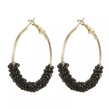 Модные ювелирные изделия из смолы, серьги для женщин чёрный