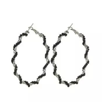 Модные ювелирные изделия из смолы, серьги для женщин чёрный