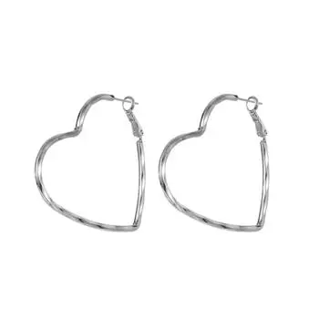 Модные ювелирные изделия, медные серьги в форме персикового сердца для женщин золотой