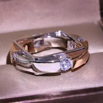 Модные ювелирные изделия, обручальные кольца для мужчин, винтажные панк-ювелирные изделия 8 белый