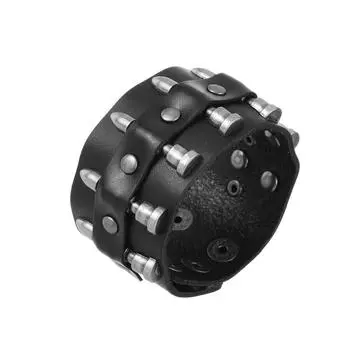 Модные ювелирные изделия ручной работы браслет из натуральной кожи для мужчин чёрный