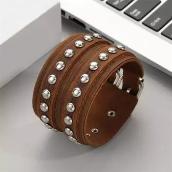 Модные ювелирные изделия ручной работы браслет из натуральной кожи с плетением манжет для мужчин коричневый
