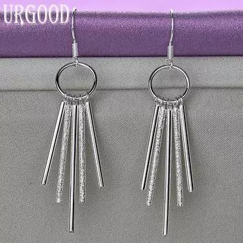 Модные ювелирные изделия с кисточками из стерлингового серебра 925 пробы