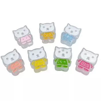 Модные ювелирные изделия «сделай сам», подвески в виде животных, креативные капельные масляные бусины, 5 шт., акрил, маленький медвежонок, пчела, для изготовления браслетов Bee фиолетовый