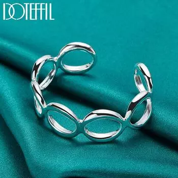 Модные свадебные украшения из стерлингового серебра 925 пробы с подвесками-браслетами