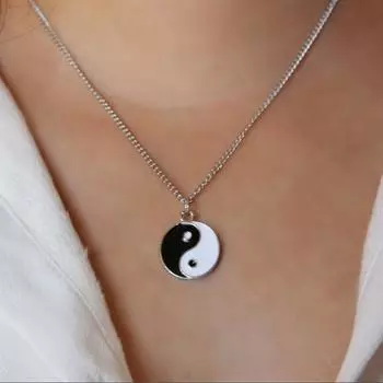 Модные ювелирные изделия в китайском стиле, подвеска с капельным маслом, ожерелье тай-чи багуа, универсальная цепочка из сплава на ключицу, ретро-цепочка на шею, аксессуары золотой