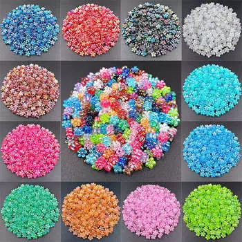 Модные ювелирные материалы 80 шт./лот DIY аксессуары ручной работы 7 мм акриловый браслет ожерелье свободные бусины-разделители, смешанные для изготовления ювелирных изделий, подарков